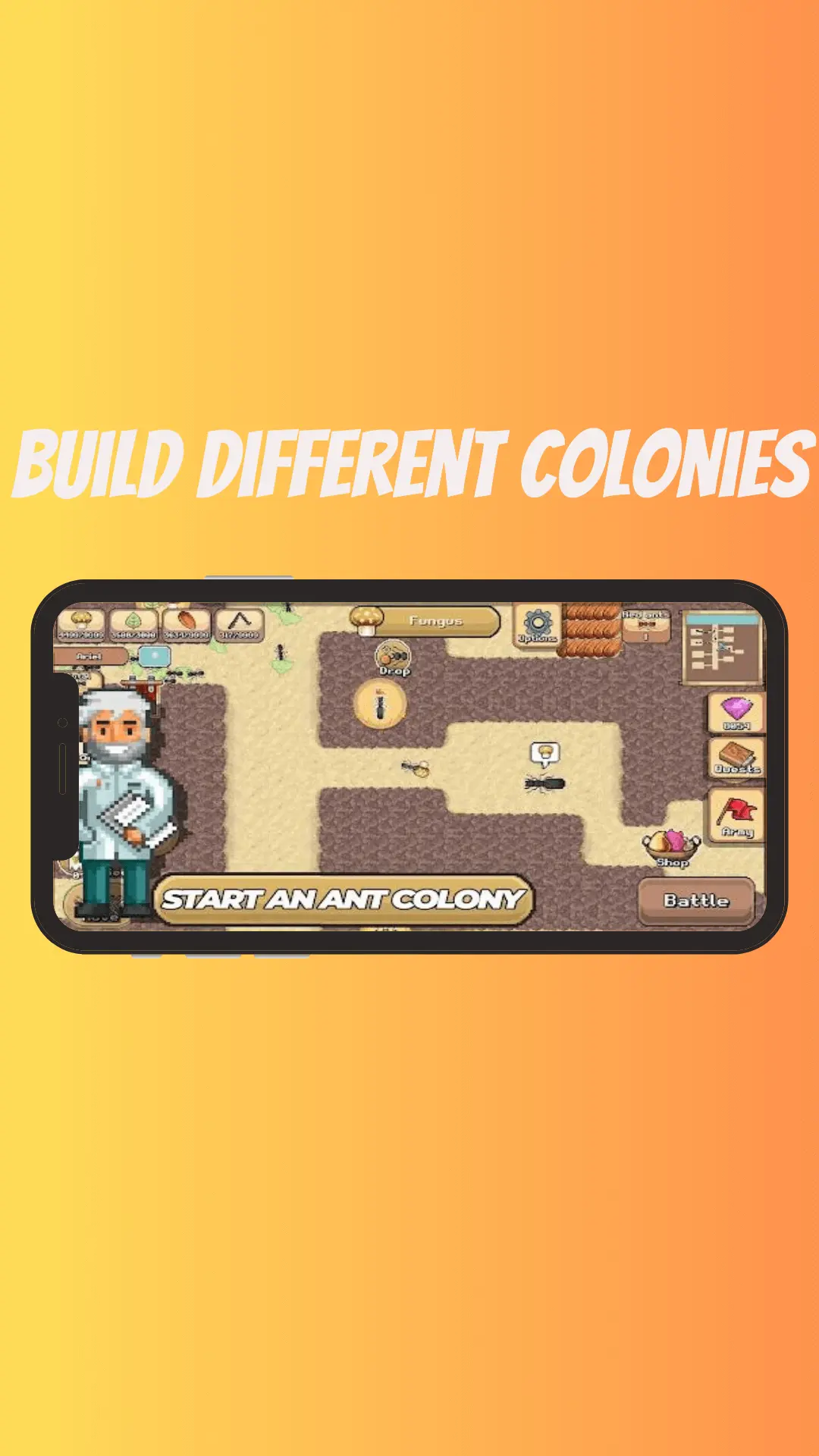 BUILD DIFFERENT COLONIES