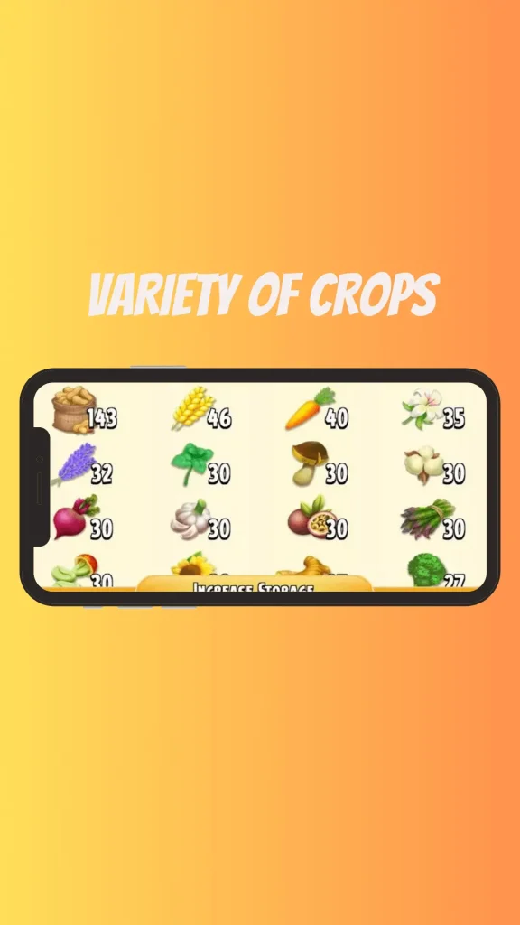 VARIETY OF CROPS 