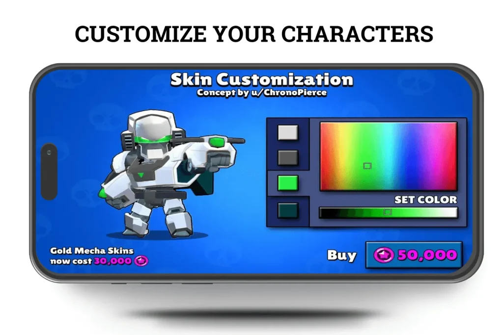 CUSTOMIZE YOUR CHARACTERS
